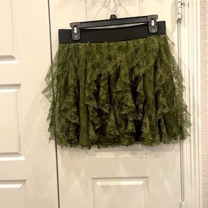 Express Mini Lace Skirt